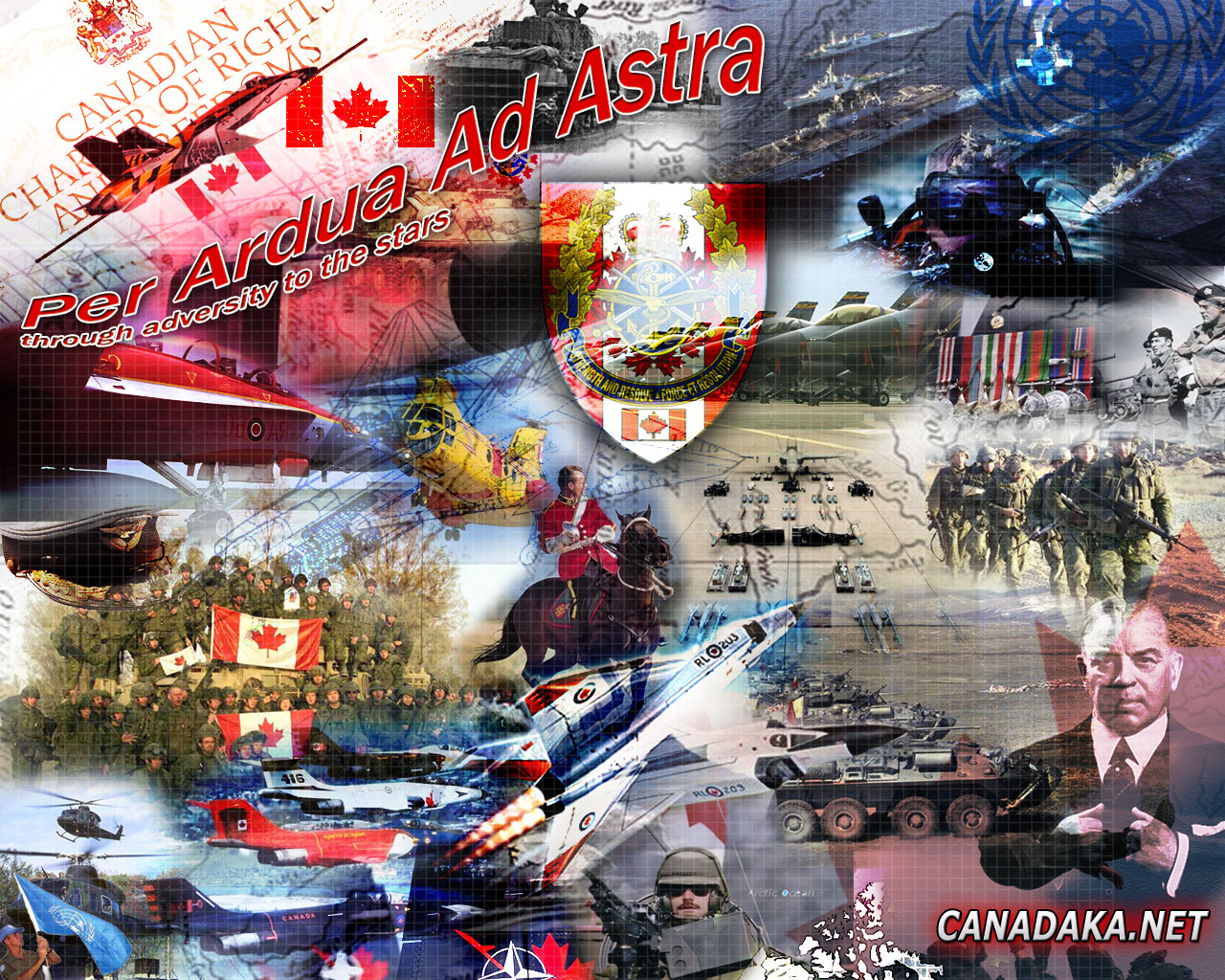 Canadian Forces montage i made in photoshop class